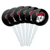 Ohio Wesleyan University Secondary Logo Cupcake Picks Toppers Decoration Set of 6