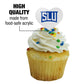 GRAPHICS & MORE Cupcake Picks Set of 6, Acrylic, Saint Louis University, Model CUPCAKE.HEART.CLCSLU.Z007804