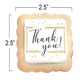 Thank You Cookies Gold Black Elegant Classy Appreciation Treats Party Favors Gift Basket For Teachers Employees Nurses | 24 Pack