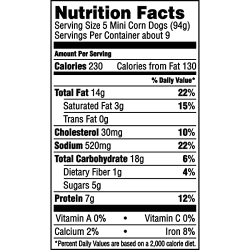 State Fair Classic Turkey Mini Corn Dogs Frozen Meal, 46 Count