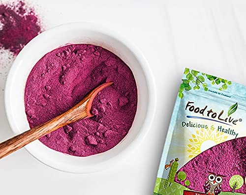 Food to Live Organic Red Dragon Fruit Powder, 4 Ounces Non-GMO, Freeze-Dried Pitaya, Raw Pitahaya, Vegan Superfood, Bulk, Non-Ir