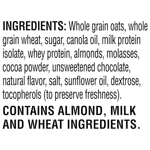Quaker Protein Granola, Oats Chocolate, & Almonds, 18Oz Boxes (2 Pack)