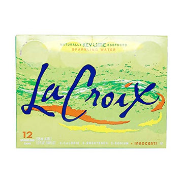 La Croix Sparkling Water Naturally Essenced Sparkling Water, Key Lime, 12 Fluid Ounce (Pack Of 12)
