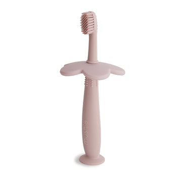 Mushie Flower Toddler Training Toothbrush (Blush)