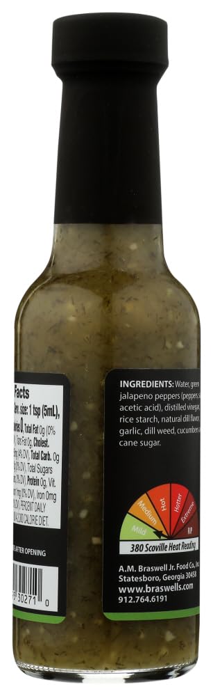 Braswell'S Dill Pickle Jalapeno Hot Sauce