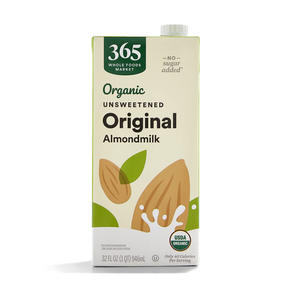 365 By Whole Foods Market, Organic Unsweetened Almond Milk, 32 Fl Oz