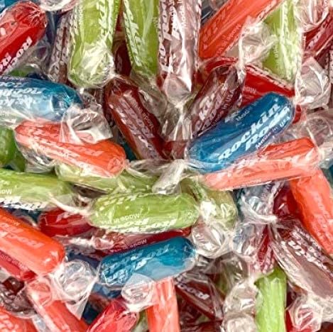 Rockin Rods Fruit Flavored Mix Hard Candy, Grape, Blue Raspberry, Apple, Cherry, And Watermelon, 2 Pound