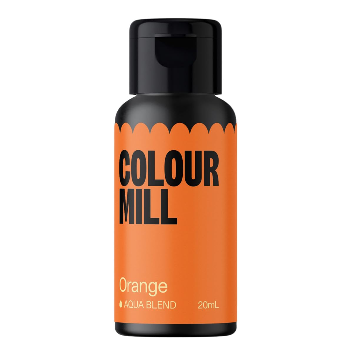 Colour Mill Aqua Blend Water-Based Food Coloring, 20ml, Orange, Model CMA20ORG