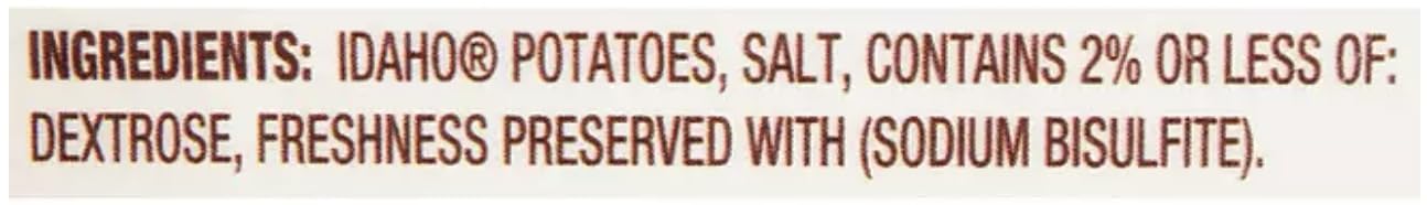 Idaho Golden Grill Hashbrown Potatoes, 33Oz. Per Carton, Makes 50 Servings, Non-Gmo, Gluten Free