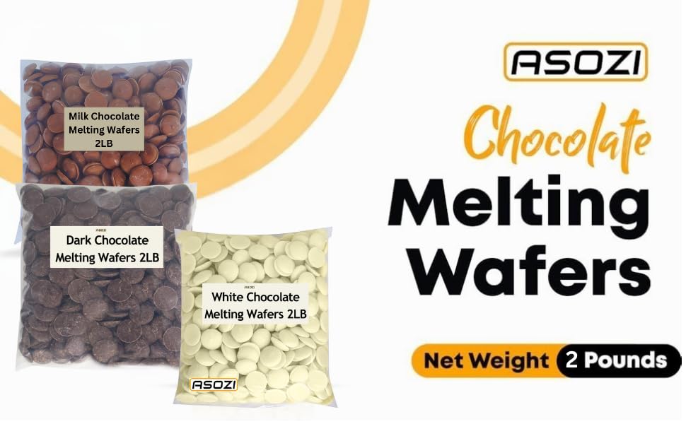 White Chocolate Coating Melting Wafers 2Lb- Creamy And Sweet Taste, Perfect For Molding, Dipping, Desserts, And Candy 32Oz (Whit