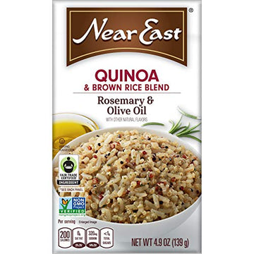 Quaker Near East Quinoa and Brown Rice Blend Rosemary and Olive Oil 4.9 Ounce (Pack of 6 Boxes)