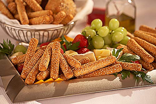 Clown Global Brands Sesame Breadsticks | 100-Count Case | Two Breadsticks Per Individually Wrapped Pack | No Additives Or Preser