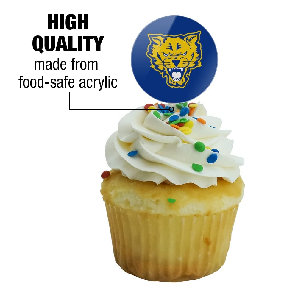 Fort Valley State University Primary Logo Cupcake Picks Toppers Decoration Set Of 6