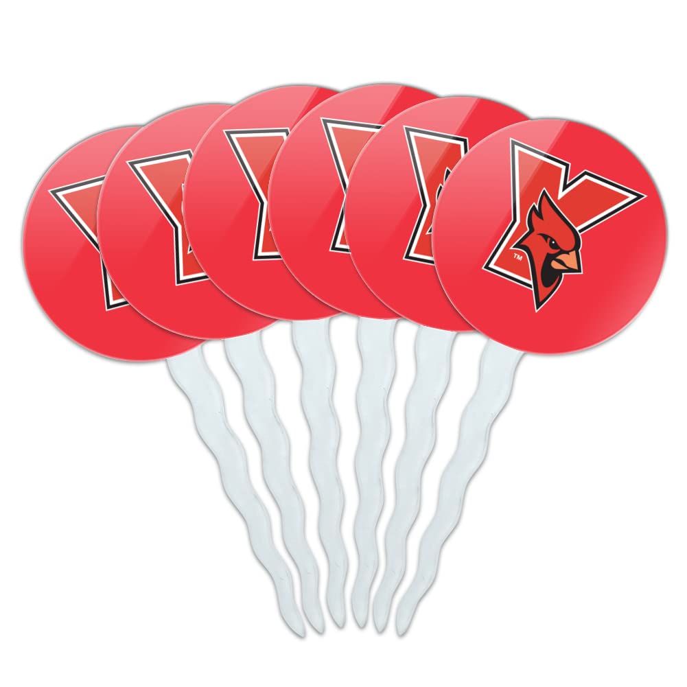 York College Primary Logo Cupcake Picks Toppers Decoration Set Of 6