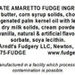 Home Made Amaretto Chocolate Fudge - 1.5 Lb Box