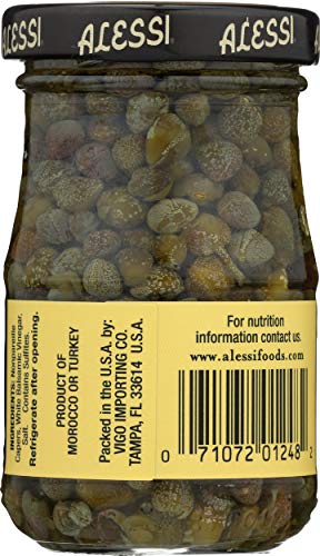 Alessi Capers in Balsamic Vinegar, 3.5 oz, Model 071072012482