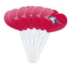 GRAPHICS & MORE Cupcake Picks Set of 6, Acrylic, Heart Design, One Size, Metro State University of Denver