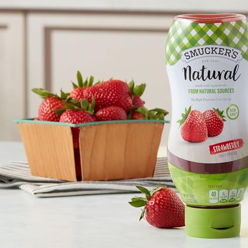 Smucker'S Natural Strawberry Squeezable Fruit Spread, 19 Ounces