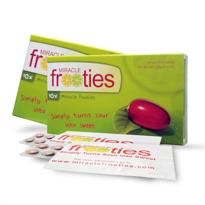 Miracle Frooties Miracle Berry Tablets, 100% Natural, Sugar Free, 20 Count (Pack of 2), Nature Green