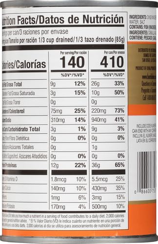 Bumble Bee Chub Mackerel, 15 oz Can - Canned Mackerel Fish, High Protein Keto Food, Gluten Free (Pack of 4)