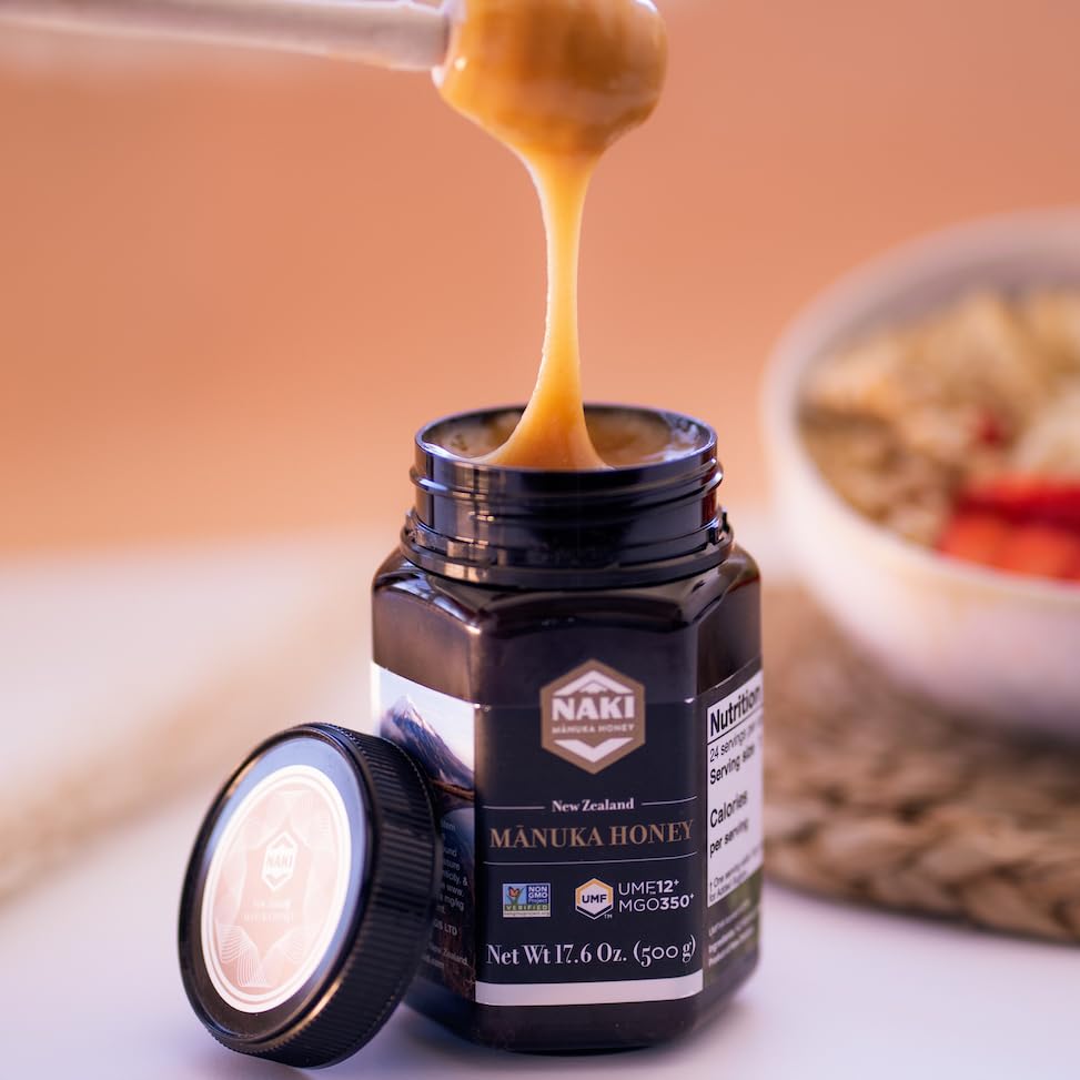 Naki Manuka Honey Harvested, Tested. Traceable. Certified 100% New Zealand Honey - International Gold Award Winner (Umf 12+ Mgo