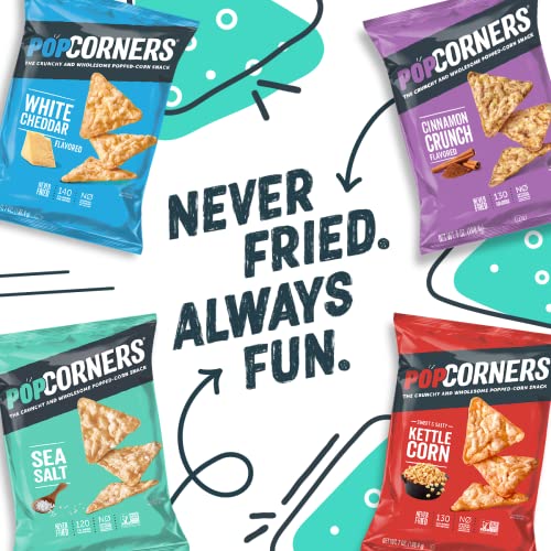 Popcorners Popped Corn Snacks Kettle Corn, 12 Oz