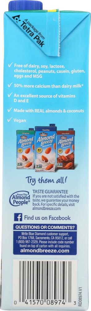 Almond Breeze - Almond Coconut Milk - Case Of 12 - 32 Fl Oz(D0102H5K1Mj)