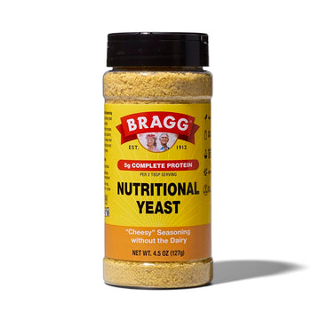 Bragg Premium Nutritional Yeast Seasoning - Vegan, Gluten Free - Good Source Of Protein & Vitamins - Nutritious Savory Parmesan