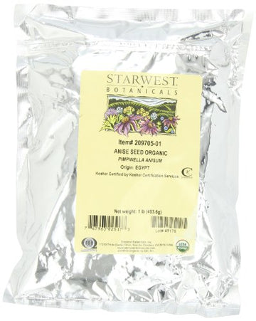 Starwest Botanicals Organic Anise Seed  1-Pound Bag
