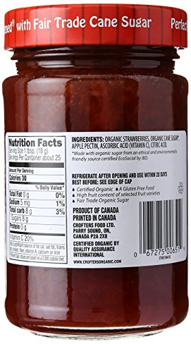 Crofters Organic Premium Spread, Strawberry, 16.5 Oz