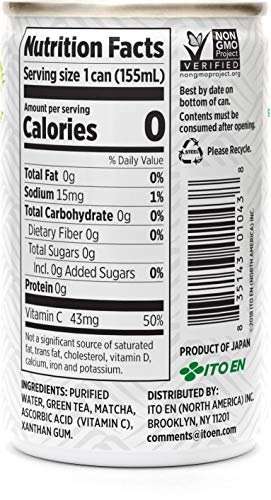 Matcha Love Green Tea Unsweetened Energy Shots, 5.2 Oz, Pack Of 20