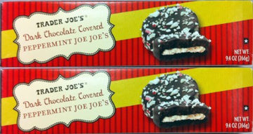 2 Pack Trader Joe'S Dark Chocolate Covered Peppermint Joe Joe'S Cookies