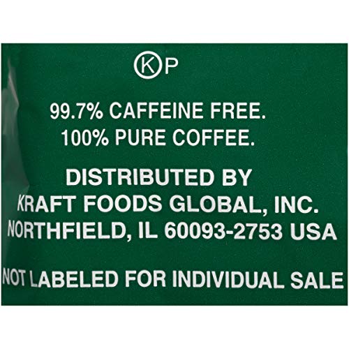 MAXWELL HOUSE Coffee Original Roast Decaf 1.1oz Pack, 42/Carton, Model 390390