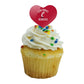 GRAPHICS & MORE Bearcats Logo Cupcake Picks Set of 6 - Acrylic Decoration Toppers