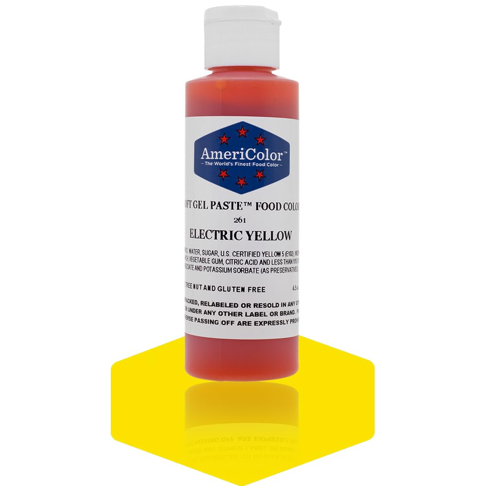 Americolor Soft Gel Paste 4.5 oz. - Electric Yellow