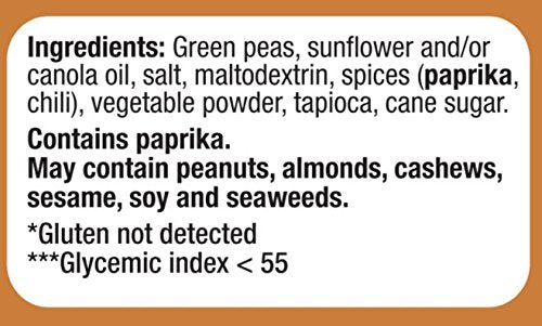 Bhuja Crunchy Seasoned Peas, 7-ounce Bags (Pack of 6)