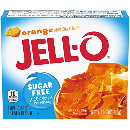 Jell-O Orange Gelatin Dessert Mix, 0.3 oz Boxes, Pack of 6