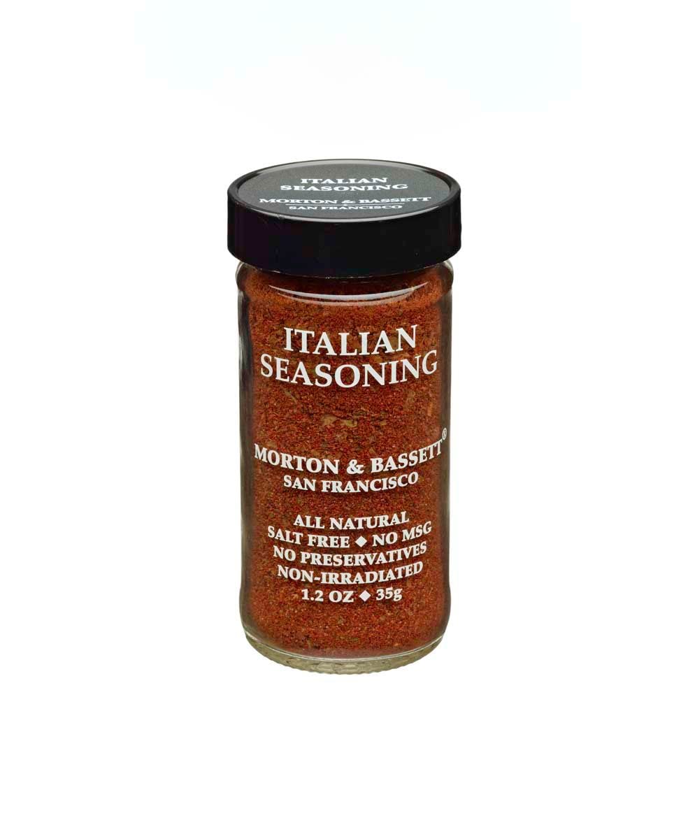 Morton & Bassett Italian Seasoning, Non-GMO, Salt-Free, 1.5 oz, Brown