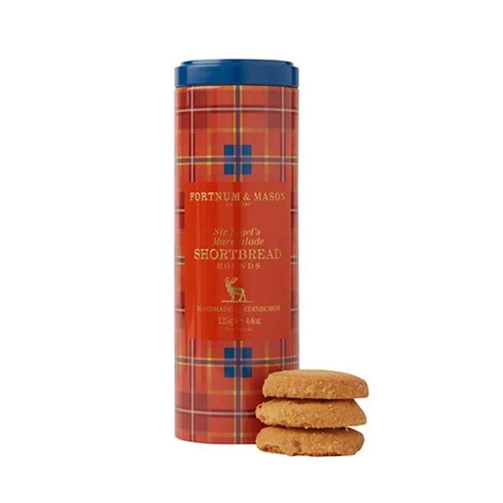 Fortnum and Mason British, Fortnums Sir Nigel Marmalade Shortbread Rounds, 125g (1 Pack)
