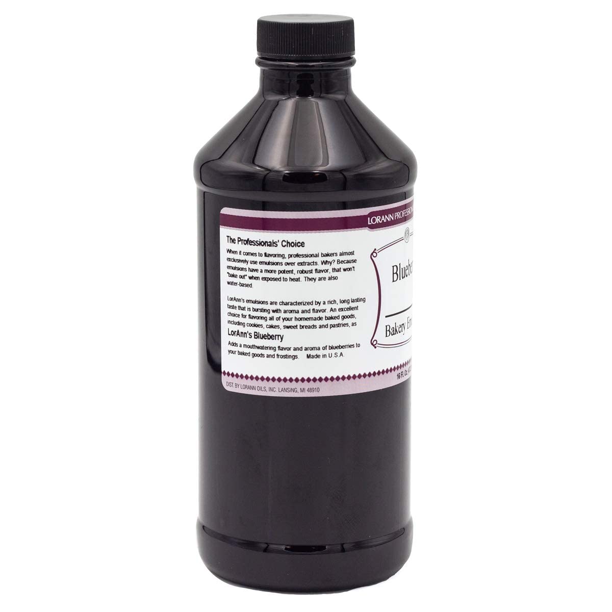 LorAnn Oils Blueberry Bakery Emulsion, Gluten-Free, 16 Fl Oz, Model 0770-1000