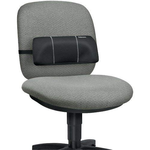Fellowes 9190701 Lumbar Back Support, 12W X 3125D X 5187H, Black