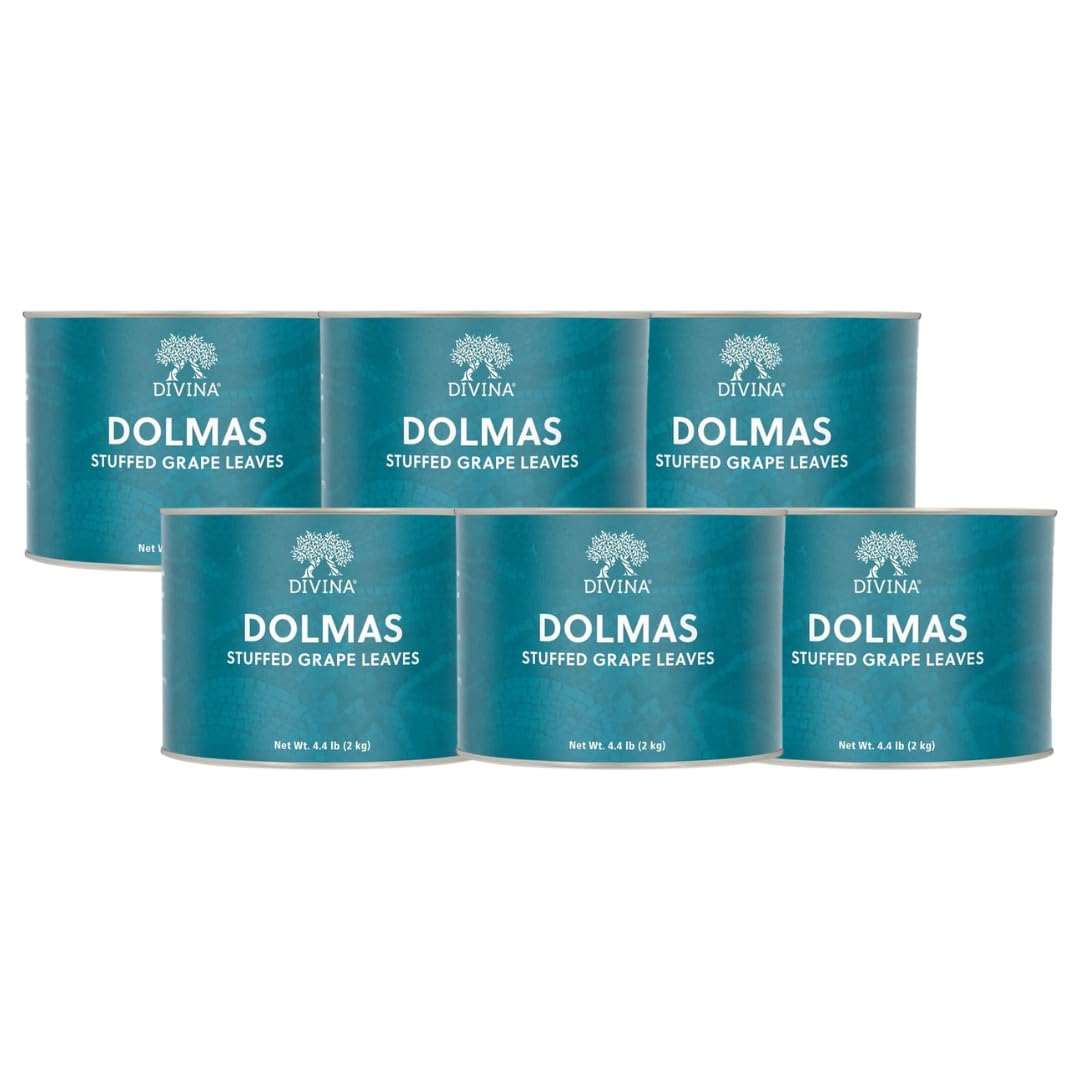 Divina Dolmas Stuffed Grape Leaves, 4.4 Lb. Can (Case Of 6)
