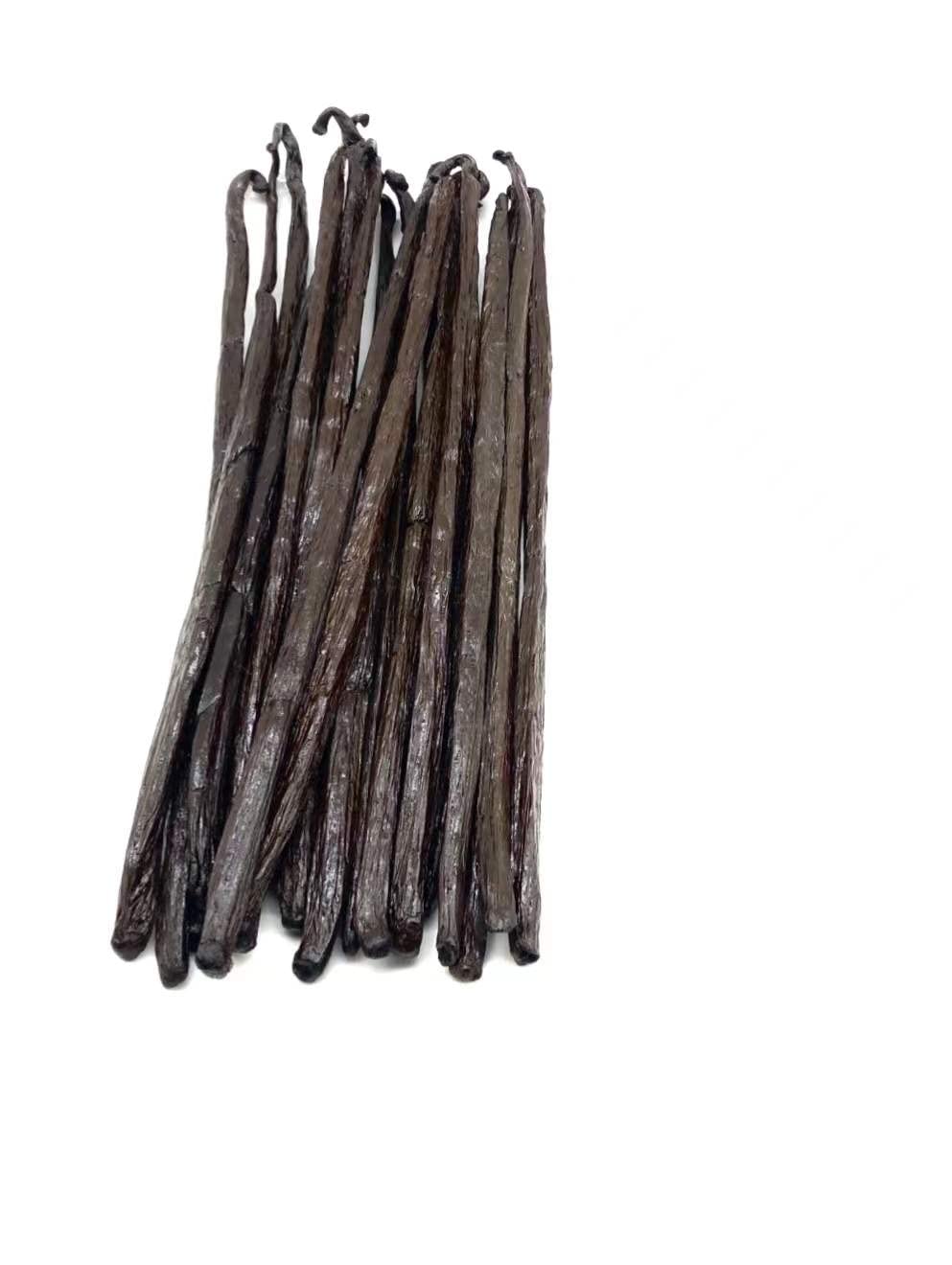 GREEN VANILLA Madagascar Vanilla Beans - Grade A 5-7 for Baking & Cooking - 10 Count - Black/Brown/Red