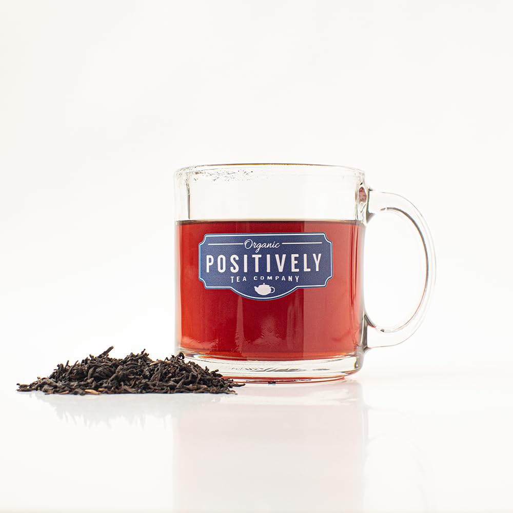 Organic Positively Tea Company, Assam Tgfop Black Tea, Loose Leaf, 4 Ounce