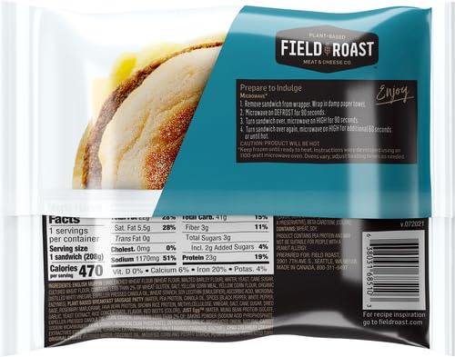 Field Roast ROAST Just Egg Breakfast Sandwich, 7 OZ