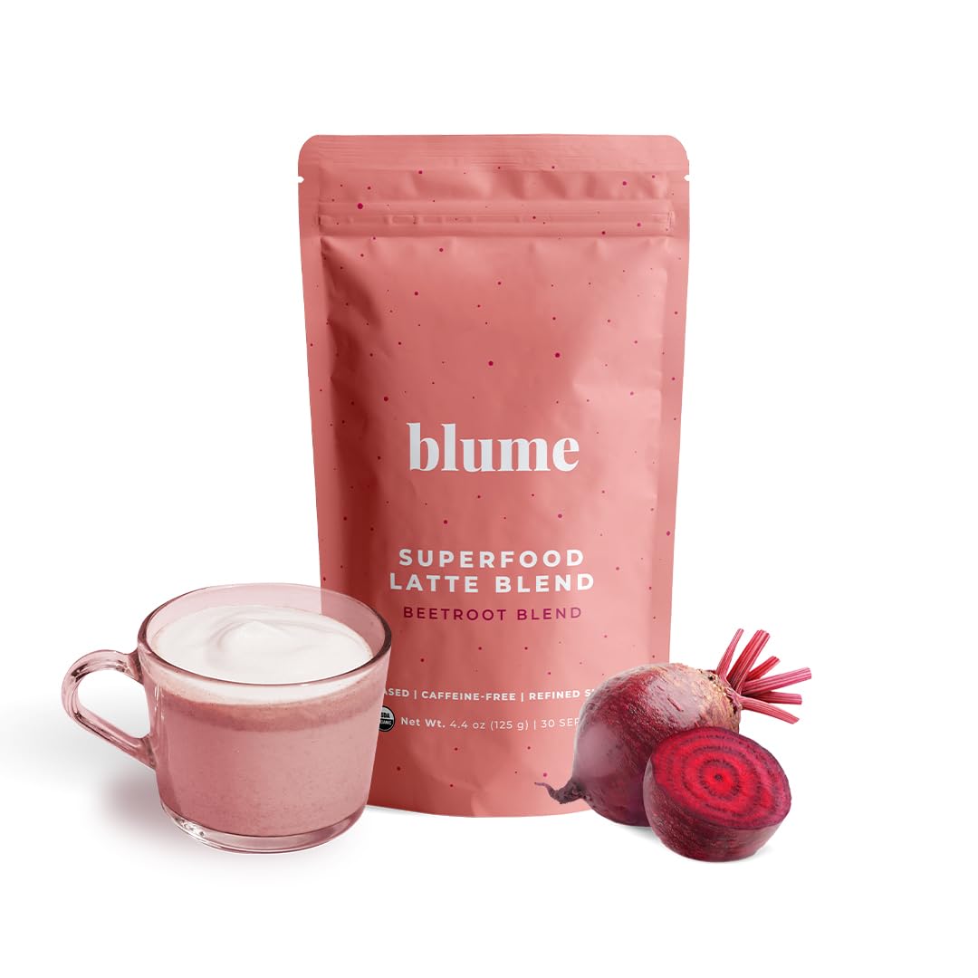 Blume Superfoods Latte - Organic Beetroot Powder, Vegan, Keto Friendly, Gluten-Free, 25 Servings