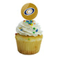Georgia Southwestern State University Secondary Logo Cupcake Picks Toppers Decoration Set Of 6