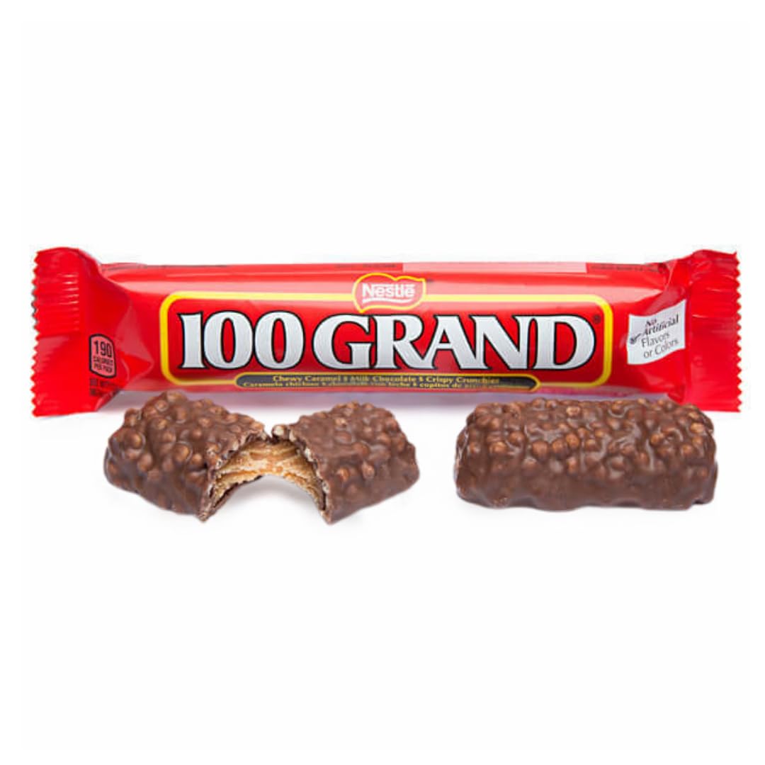 Classic Full Size Candy & Candy Bars - Gift Packs of 3 By Lyzas Sweets & Treats (100 Grand Bar)