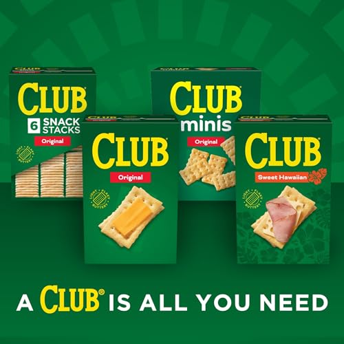 Club Minis Crackers, Lunch Snack, Original, 11oz Box (Pack of 2)
