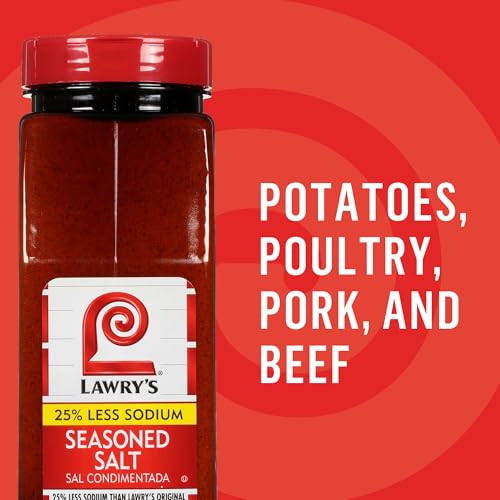 Lawrys 25% Less Sodium Seasoned Salt, 36.5 oz